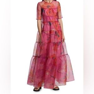 Staud Hyacinth Dress in Peony